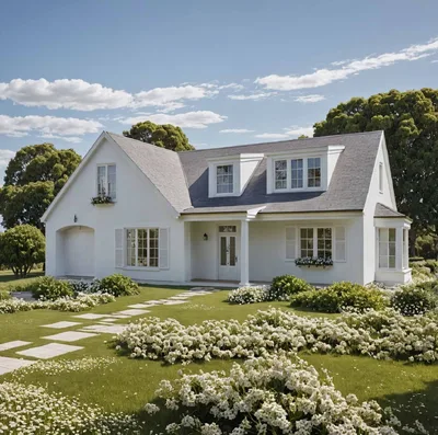 Projekt domu Rodzinny Klasyczny 183 183 m² - dom z werandą w stylu amerykańskim - miniatura widoku głównego