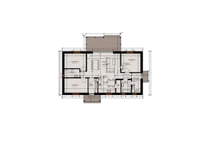 Plan 1 - projekt Uroczy Komfort 130