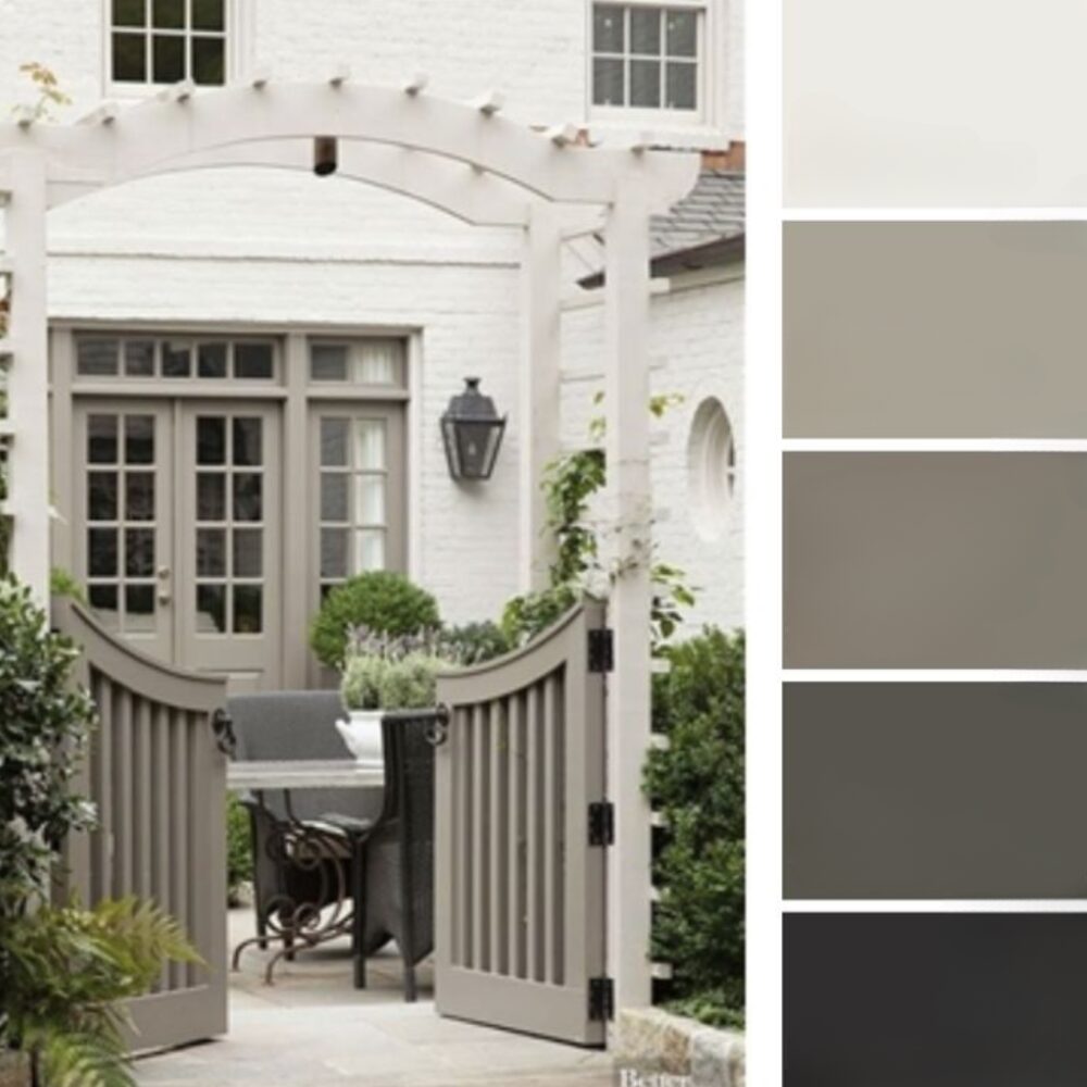 Elegancka brama do ogrodu.