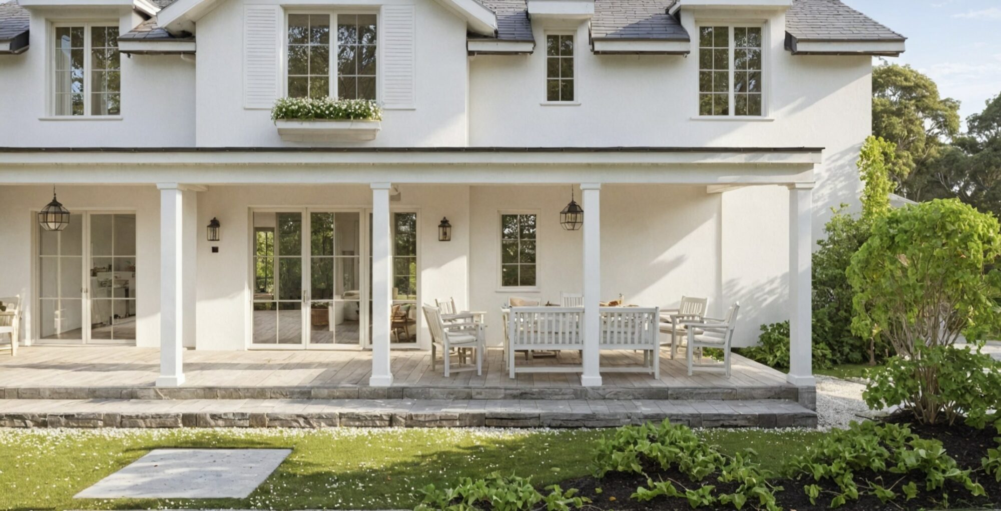 pensylwania dom z weranda ogrod