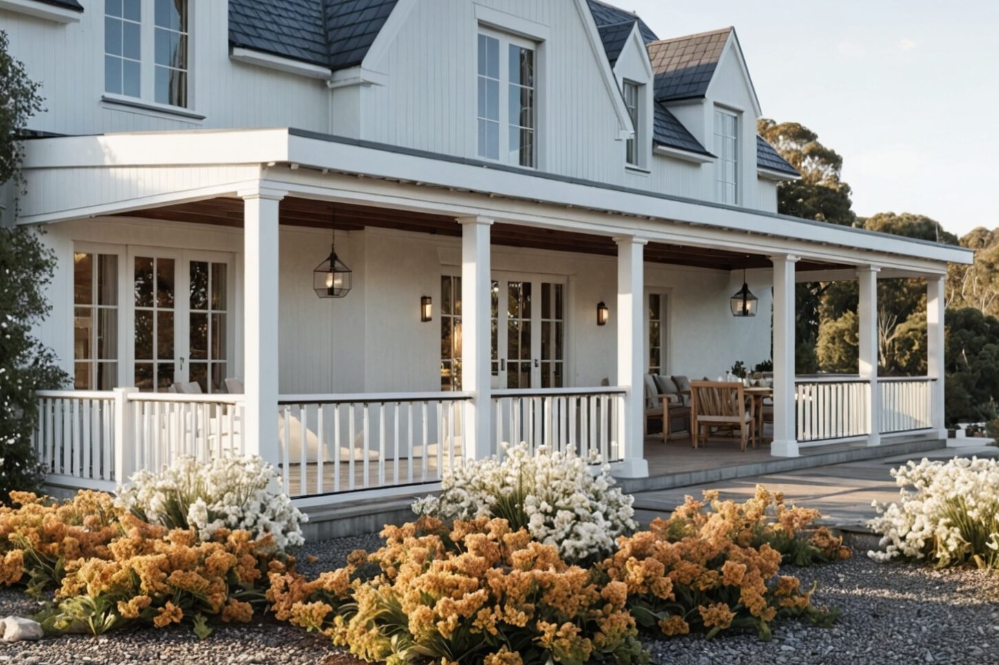 White Porch - projekty domów w stylu amerykańskim