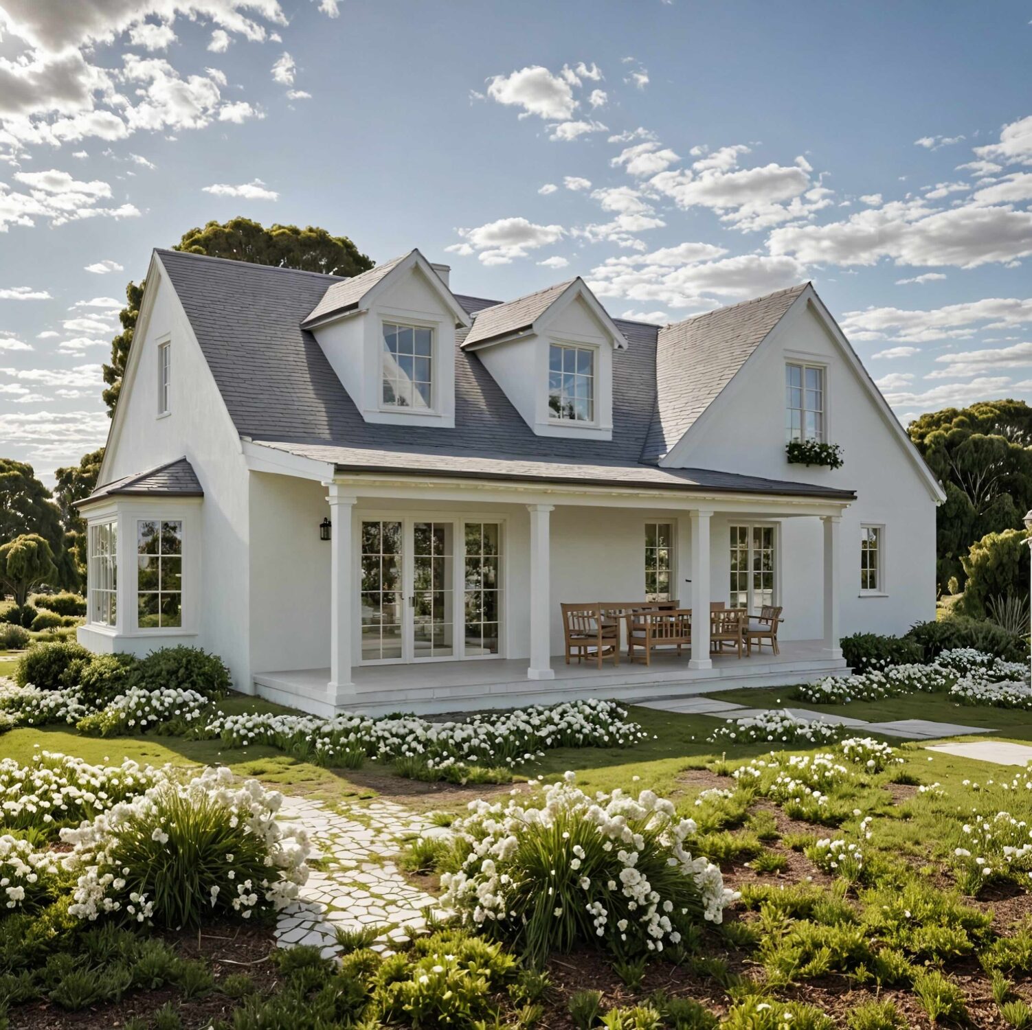 rodzinny klasyczny 179 dom z werandą i garażem 8